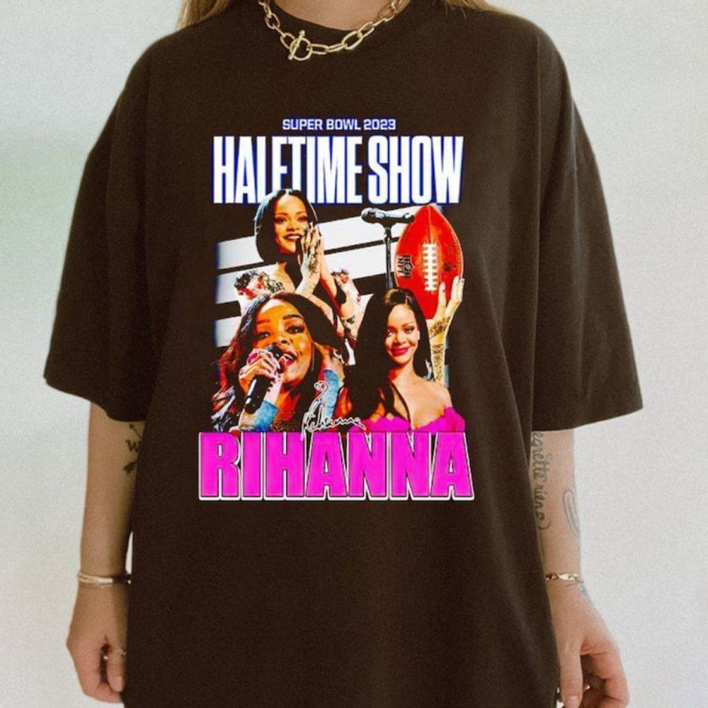Rihanna Supper Bowl 2023 T-Shirt, Rihanna Haft Time Show Shirt, Rihanna
